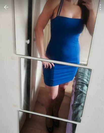 H&M blue mini dress size 8UK