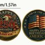 US 250th Anniversary Commemorative Coin, new, unopened. Image 2