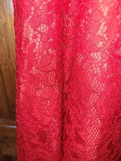 Ladies Red lacy Dress M & S Size 12
