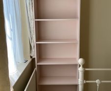 Painted pine bookcase