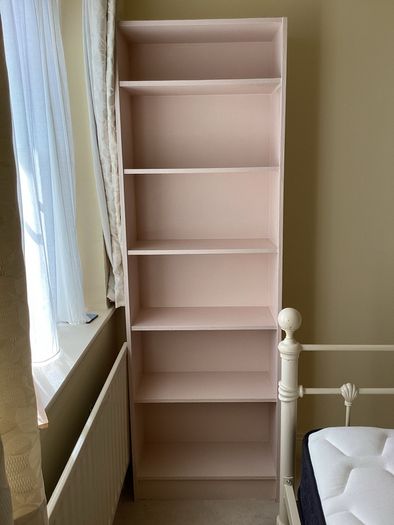 Painted pine bookcase