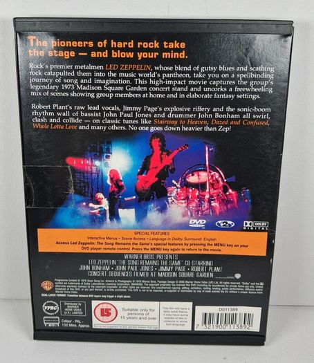 Led Zepplin the song remains the same dvd