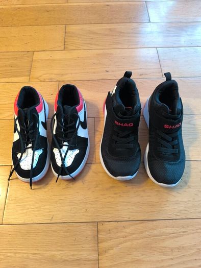 Nike Air Jordan Two Pairs UK 3,5;  EU 34