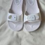 truffle one strap slip on flip flops saddles size  4 white new in box Image 2