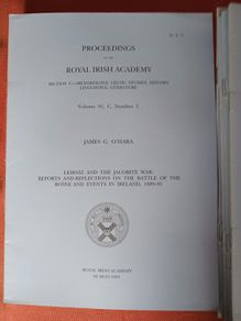 Proceedings of The Royal Irish Academy/1991/ 1993