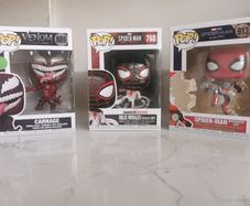 Marvel Funko Pop Bundle  Carnage, Miles Morales & Spider-Man