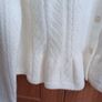 New Ladies Pointelle Knit Cardigan Size Medium Image 6