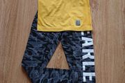 Golddigga Leggings +Nike Top Size 8