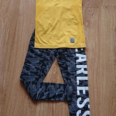 Golddigga Leggings +Nike Top Size 8