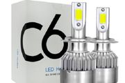 H7 H11 C6 LED Car Headlight Conversion Kit COB Bulbs 36W 6000K White High Light