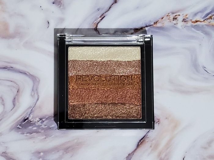Revolution Shimmer Brick Highlighter - ROSE GOLD - New