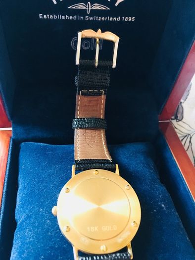 Rotary Elite 18ct gold watch solid 18k gold