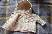 Upto1month, Bnwot Next Cream Floral Quilted Borg Fleece Hooded Jacket