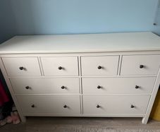 Ikea white hemnes 8 drawers