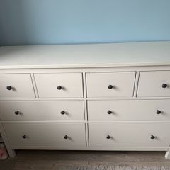 Ikea white hemnes 8 drawers