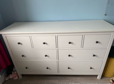 Ikea white hemnes 8 drawers