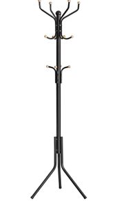 Metal Coat Rack, Clothes Stand, Hat Handbag Hanger, 182 cm Tall Hall Tree (FREE POSTAGE)