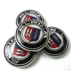 4pcs Alpina BWM Car Alloy Wheel Center Caps Cover for bmw 1 3 5 6 7 X Z 68mm 2.67" 10 Pins Clips 36136783536