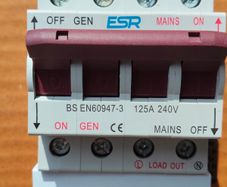Change over switch