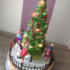 Christmas Light Up Merry Go Round