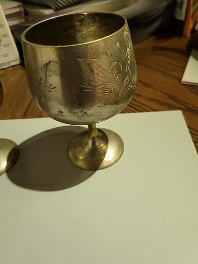 Pair of epns goblets