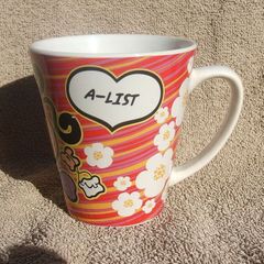 A LIST (Bonbon Buddies) - a colourful girl's mug (dated 2005). Unused & excellent condition.