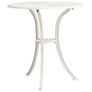3 Piece Bistro Set Cast Aluminium White Image 8