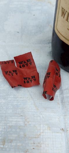 vintage bottle of winters tale sherry 3/4 full ,found in a old pub closed down,