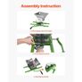 1.8 Gal/7L Fruit and Apple Crusher, Large Manual Grinder, Stainless Steel Fruit Scratter Pulper for Wine Cider Apple Grape Pressing, with Roller Handle for Kitchen Home, Green Image 6