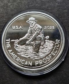 United States Proof Silver 1 Oz - Engelhard The American Prospector .999