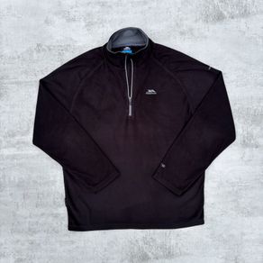 Black Trespass Half Zip Fleece