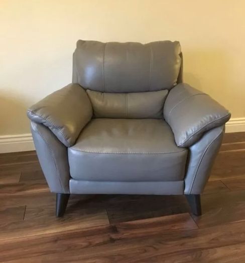 DFS leather arm chair