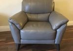 DFS leather arm chair