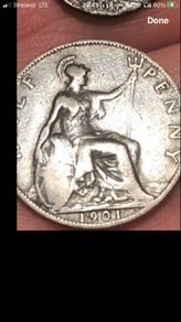 1901 Halfpenny Victoria