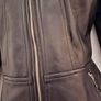 New, Vero Moda Black Peplum Collarless Soft Faux Leather Jacket - Size M (UK10) Image 7