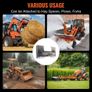 1/4" Skid Steer Attachment Plate, Skid Steer Mount Plate with 2.28" Hitch Receiver, Quick Attachment Loader Plate, Compatible with Deere, Kubota, Bobcat Image 5