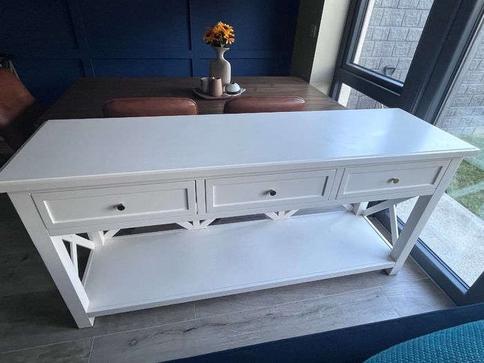Hall cabinet table and drawers