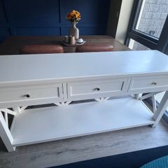 Hall cabinet table and drawers