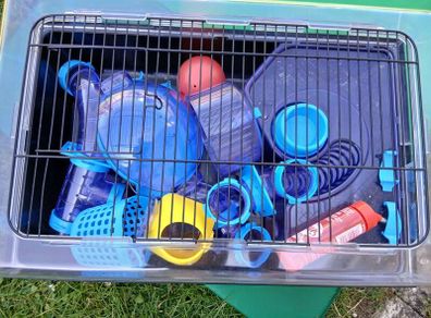 Hamster Cage with Tunnels & Accessories