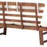 Garden Bench 2-in-1 with Padding 190 cm Solid Acacia Wood Image 5