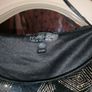 Black velvet gold glitter dress Image 3