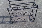 Cast iron wine rack