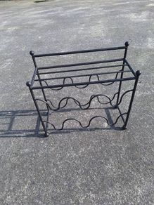 Cast iron wine rack