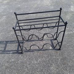 Cast iron wine rack