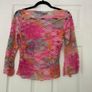 Vintage 1990's Feelgood Paris Top - Floral Pink with Cami  Size S Image 2