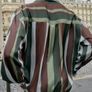 Fab Zara Green & Brown Satin Stripe Shirt  Size XL runs big UK 14 Image 6