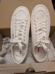 Levis white trainers