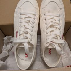 Levis white trainers