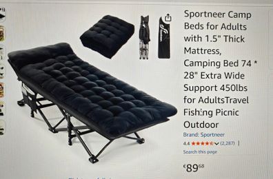2 Camping Beds