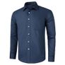 Brand New Men's Long Sleeve Business Shirt Regular Fit - Smoke Blue.  Size S. Image 2